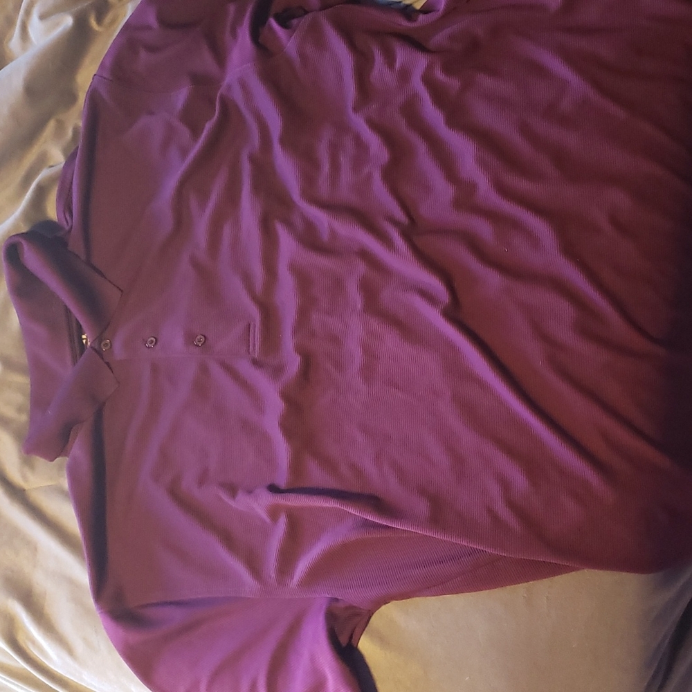 Purple polo shirt